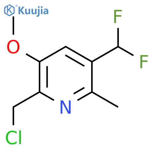 2-(Chloromethyl)-5-(difluoromethyl)-3-methoxy-6-methylpyridine structure