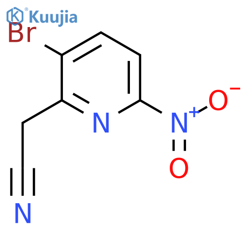 3-Bromo-6-nitropyridine-2-acetonitrile structure