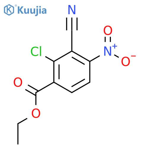 Ethyl 2-chloro-3-cyano-4-nitrobenzoate structure