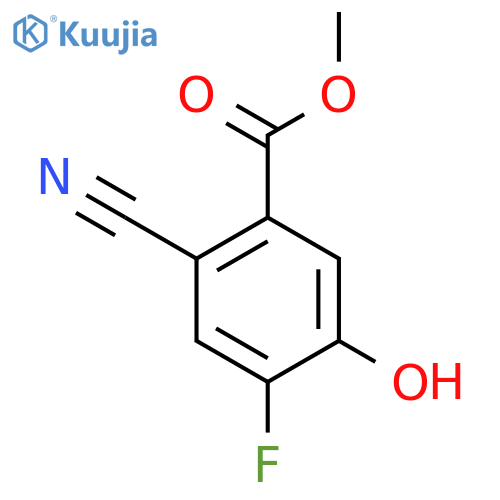 Methyl 2-cyano-4-fluoro-5-hydroxybenzoate structure