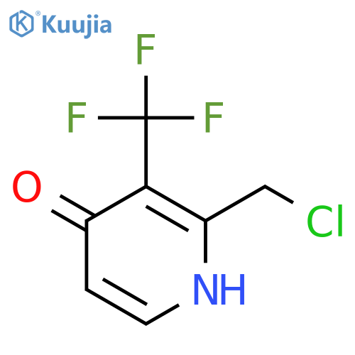 2-Chloromethyl-4-hydroxy-3-(trifluoromethyl)pyridine structure