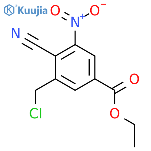 Ethyl 3-chloromethyl-4-cyano-5-nitrobenzoate structure