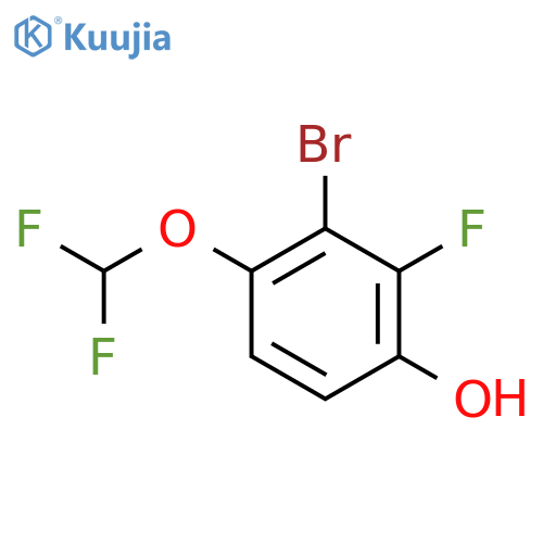 3-Bromo-4-difluoromethoxy-2-fluorophenol structure