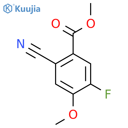 Methyl 2-cyano-5-fluoro-4-methoxybenzoate structure