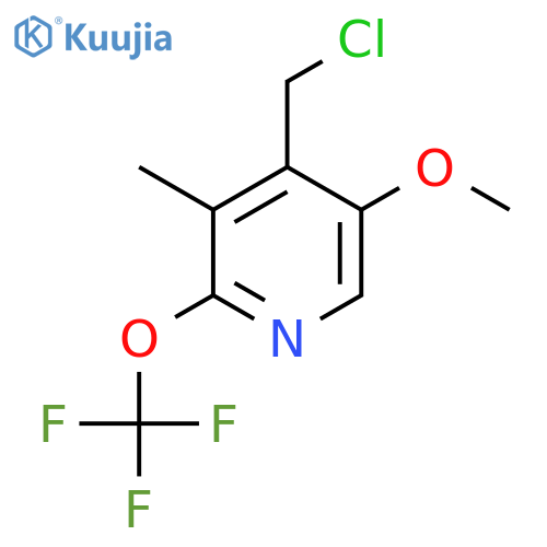 4-(Chloromethyl)-5-methoxy-3-methyl-2-(trifluoromethoxy)pyridine structure