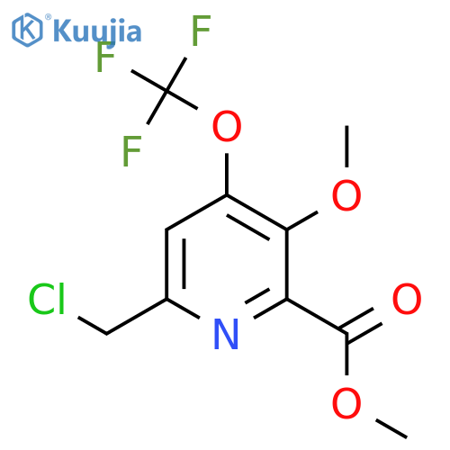Methyl 6-(chloromethyl)-3-methoxy-4-(trifluoromethoxy)pyridine-2-carboxylate structure