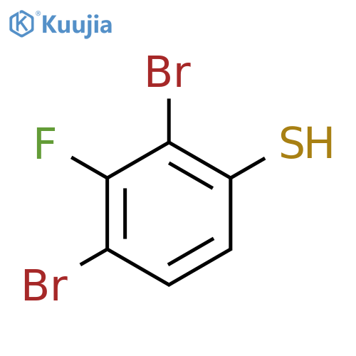 2,4-Dibromo-3-fluorothiophenol structure