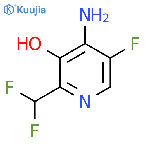 4-Amino-2-(difluoromethyl)-5-fluoro-3-hydroxypyridine structure