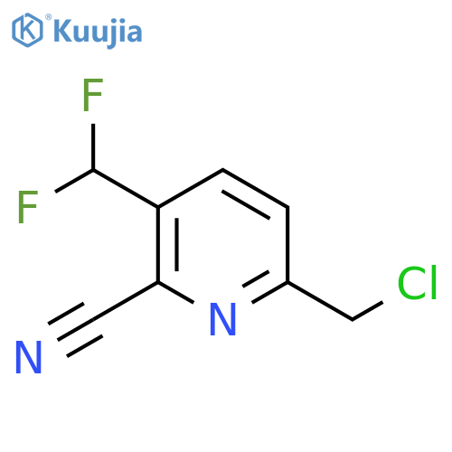 6-(Chloromethyl)-2-cyano-3-(difluoromethyl)pyridine structure