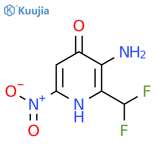 3-Amino-2-(difluoromethyl)-4-hydroxy-6-nitropyridine structure