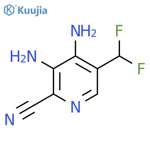 2-Cyano-3,4-diamino-5-(difluoromethyl)pyridine structure