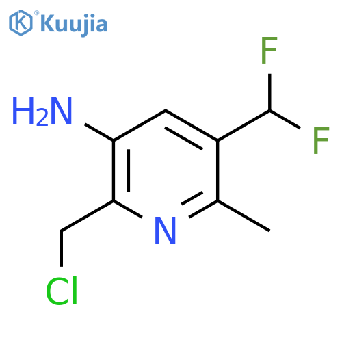 3-Amino-2-(chloromethyl)-5-(difluoromethyl)-6-methylpyridine structure