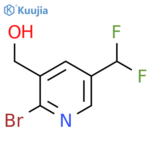 2-Bromo-5-(difluoromethyl)pyridine-3-methanol structure