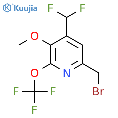 6-(Bromomethyl)-4-(difluoromethyl)-3-methoxy-2-(trifluoromethoxy)pyridine structure