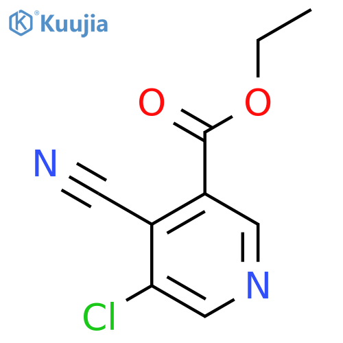 Ethyl 5-chloro-4-cyanonicotinate structure