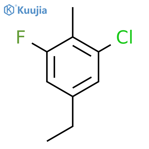 2-Chloro-4-ethyl-6-fluorotoluene structure