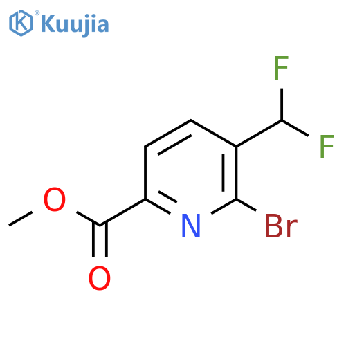 Methyl 2-bromo-3-(difluoromethyl)pyridine-6-carboxylate structure