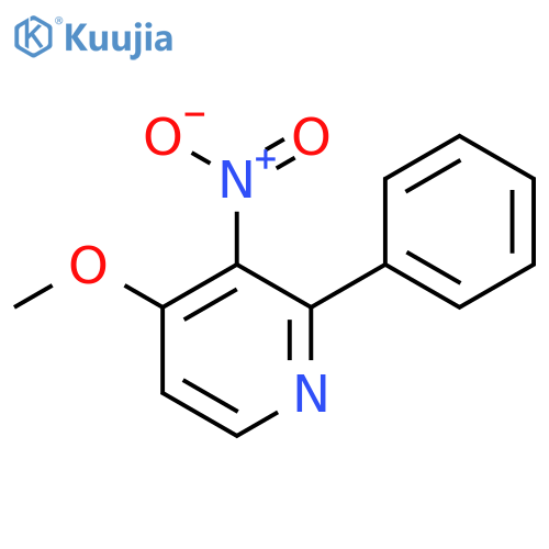 4-Methoxy-3-nitro-2-phenylpyridine structure