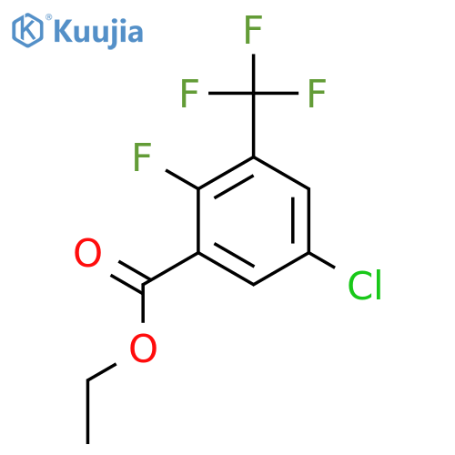 Ethyl 5-chloro-2-fluoro-3-(trifluoromethyl)benzoate structure