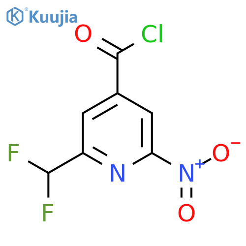 2-(Difluoromethyl)-6-nitropyridine-4-carbonyl chloride structure
