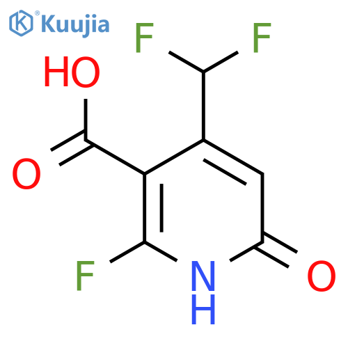 4-(Difluoromethyl)-2-fluoro-6-hydroxypyridine-3-carboxylic acid structure