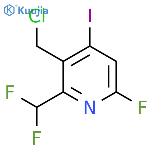 3-(Chloromethyl)-2-(difluoromethyl)-6-fluoro-4-iodopyridine structure