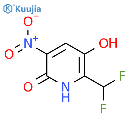 2-(Difluoromethyl)-3,6-dihydroxy-5-nitropyridine structure