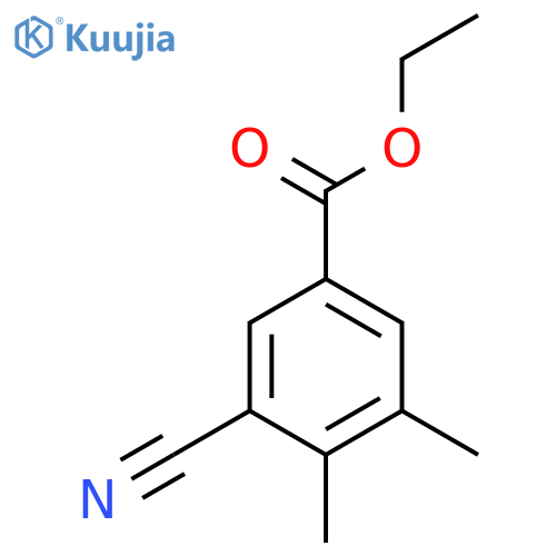 Ethyl 3-cyano-4,5-dimethylbenzoate structure