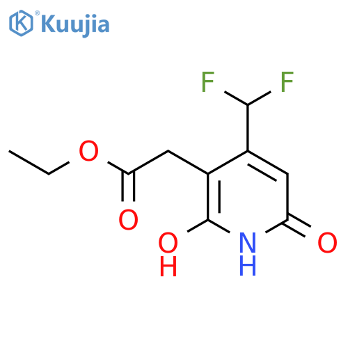 Ethyl 4-(difluoromethyl)-2,6-dihydroxypyridine-3-acetate structure