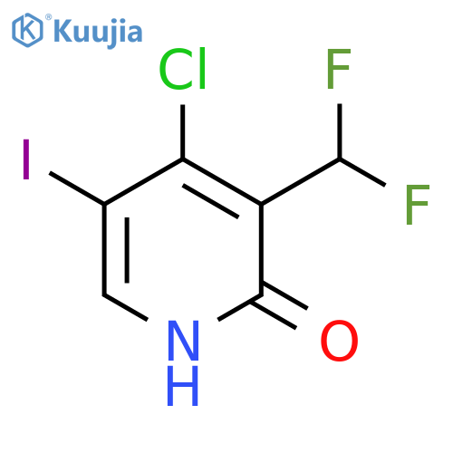 4-Chloro-3-(difluoromethyl)-2-hydroxy-5-iodopyridine structure