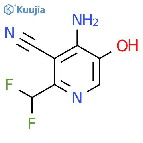 4-Amino-3-cyano-2-(difluoromethyl)-5-hydroxypyridine structure