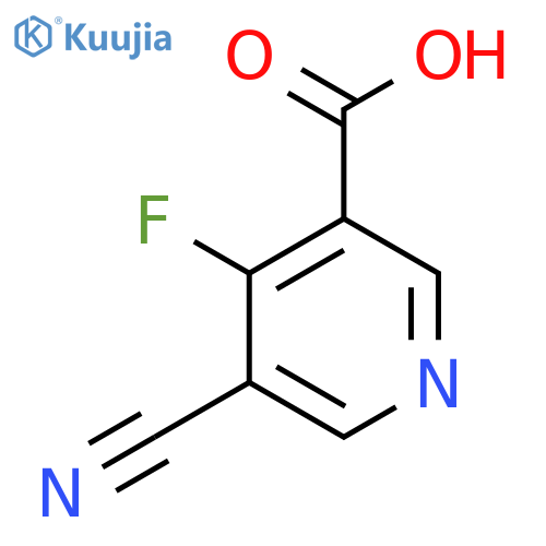 5-Cyano-4-fluoronicotinic acid structure