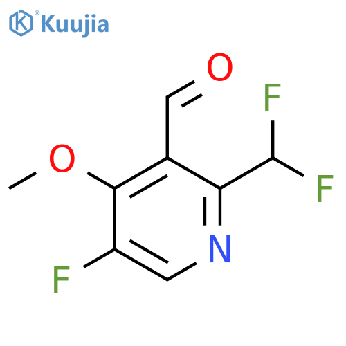 2-(Difluoromethyl)-5-fluoro-4-methoxypyridine-3-carboxaldehyde structure