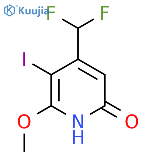 4-(Difluoromethyl)-6-hydroxy-3-iodo-2-methoxypyridine structure