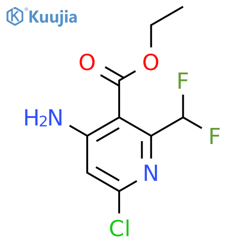 Ethyl 4-amino-6-chloro-2-(difluoromethyl)pyridine-3-carboxylate structure