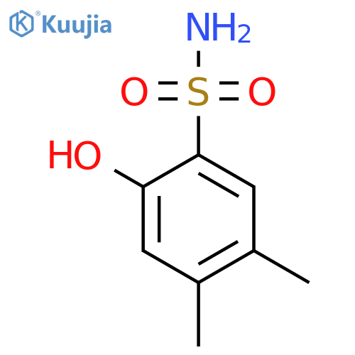 4,5-Dimethyl-2-hydroxybenzenesulfonamide structure
