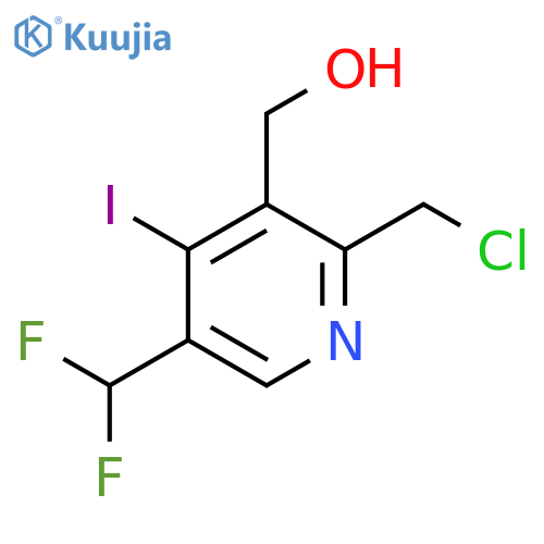 2-(Chloromethyl)-5-(difluoromethyl)-4-iodopyridine-3-methanol structure