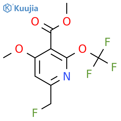 Methyl 6-(fluoromethyl)-4-methoxy-2-(trifluoromethoxy)pyridine-3-carboxylate structure