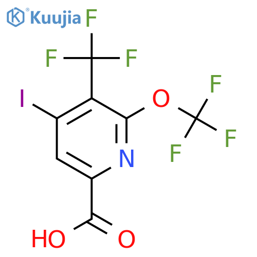 4-Iodo-2-(trifluoromethoxy)-3-(trifluoromethyl)pyridine-6-carboxylic acid structure