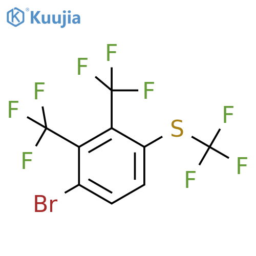 2,3-Bis(trifluoromethyl)-4-bromo(trifluoromethylthio)benzene structure