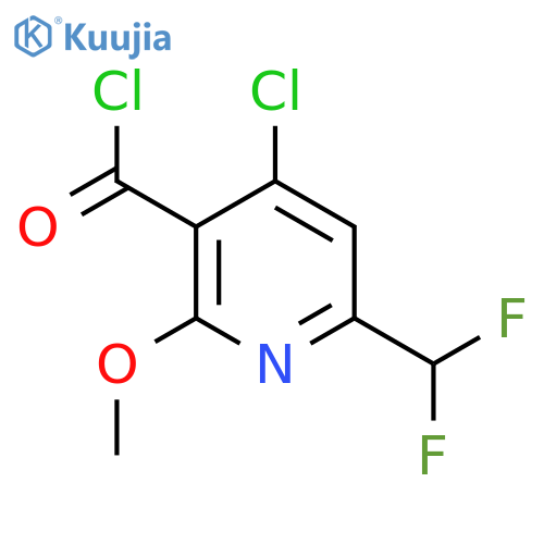4-Chloro-6-(difluoromethyl)-2-methoxypyridine-3-carbonyl chloride structure