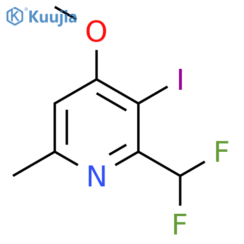 2-(Difluoromethyl)-3-iodo-4-methoxy-6-methylpyridine structure