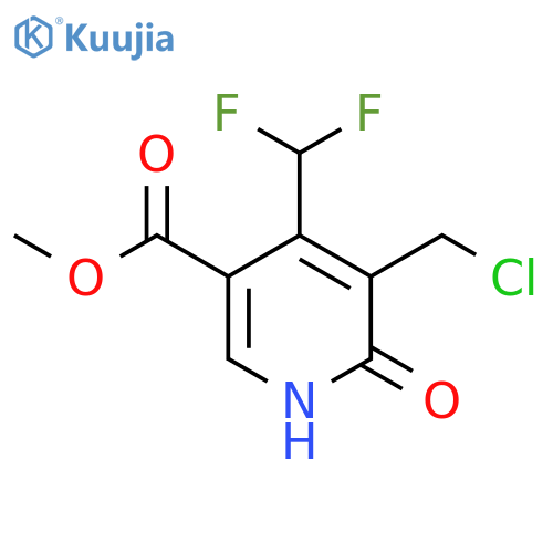 Methyl 3-(chloromethyl)-4-(difluoromethyl)-2-hydroxypyridine-5-carboxylate structure
