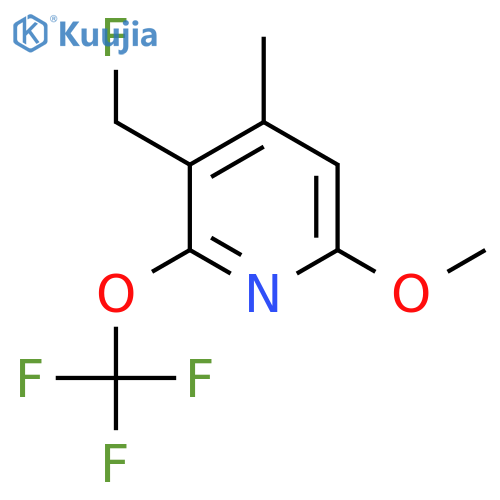 3-(Fluoromethyl)-6-methoxy-4-methyl-2-(trifluoromethoxy)pyridine structure