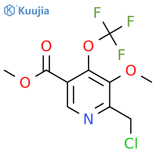 Methyl 2-(chloromethyl)-3-methoxy-4-(trifluoromethoxy)pyridine-5-carboxylate structure