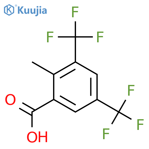 3,5-Bis(trifluoromethyl)-2-methylbenzoic acid structure