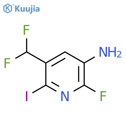 3-Amino-5-(difluoromethyl)-2-fluoro-6-iodopyridine structure