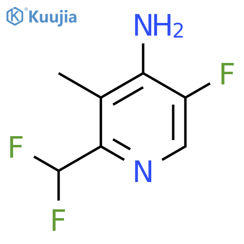 4-Amino-2-(difluoromethyl)-5-fluoro-3-methylpyridine structure