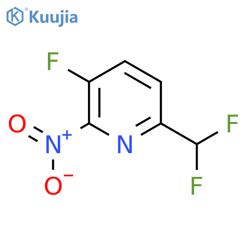 6-(Difluoromethyl)-3-fluoro-2-nitropyridine structure