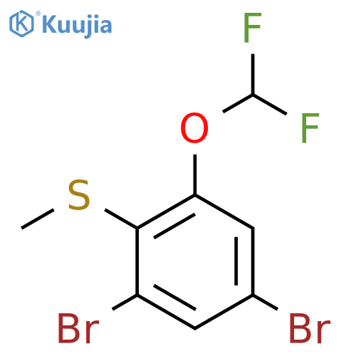 2,4-Dibromo-6-(difluoromethoxy)thioanisole structure